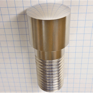 φ25ステンレスピンR30球面部の超鏡面仕上げ品の画像